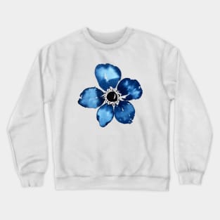 Watercolor Amemones and Greenery Crewneck Sweatshirt